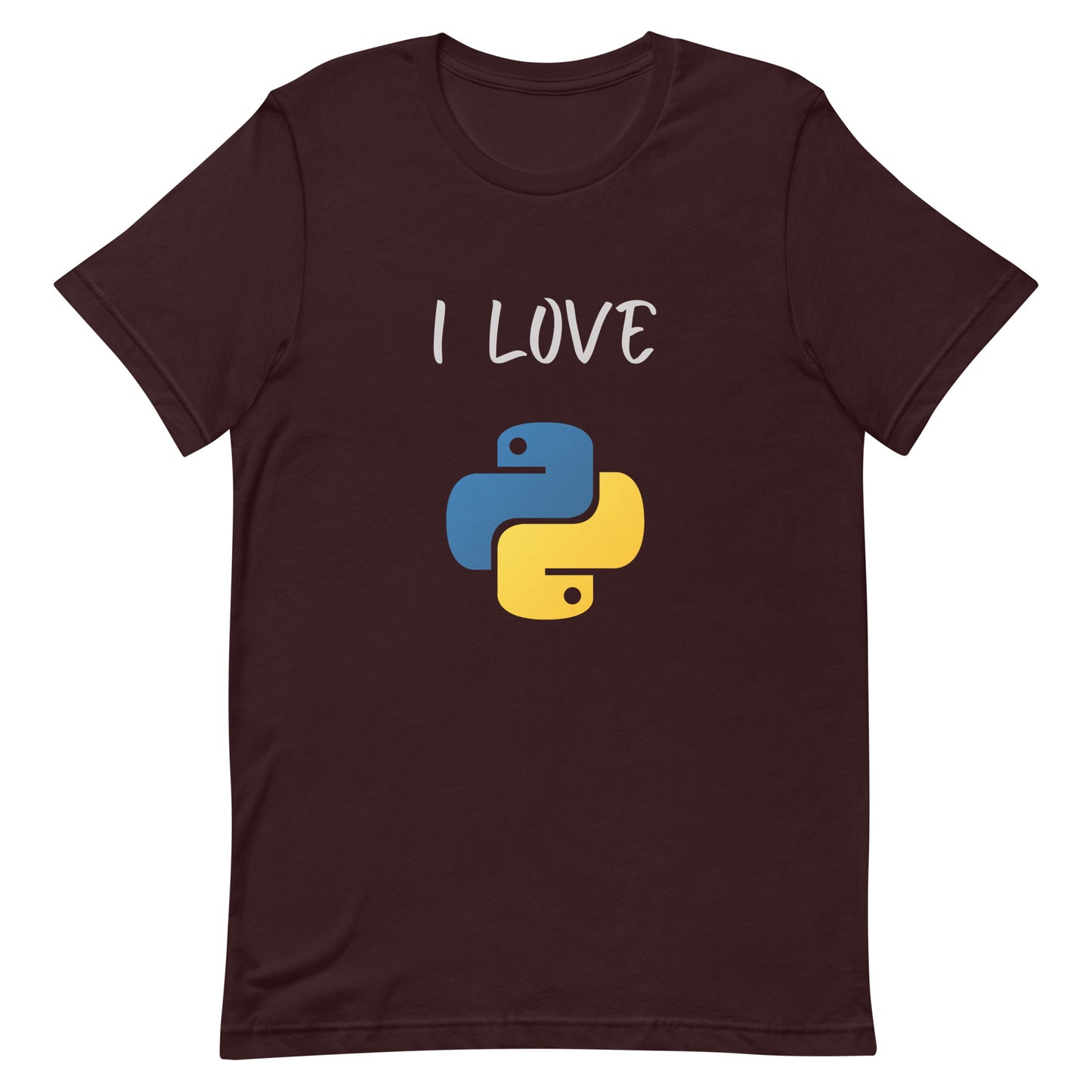 I Love Python Unisex T Shirt